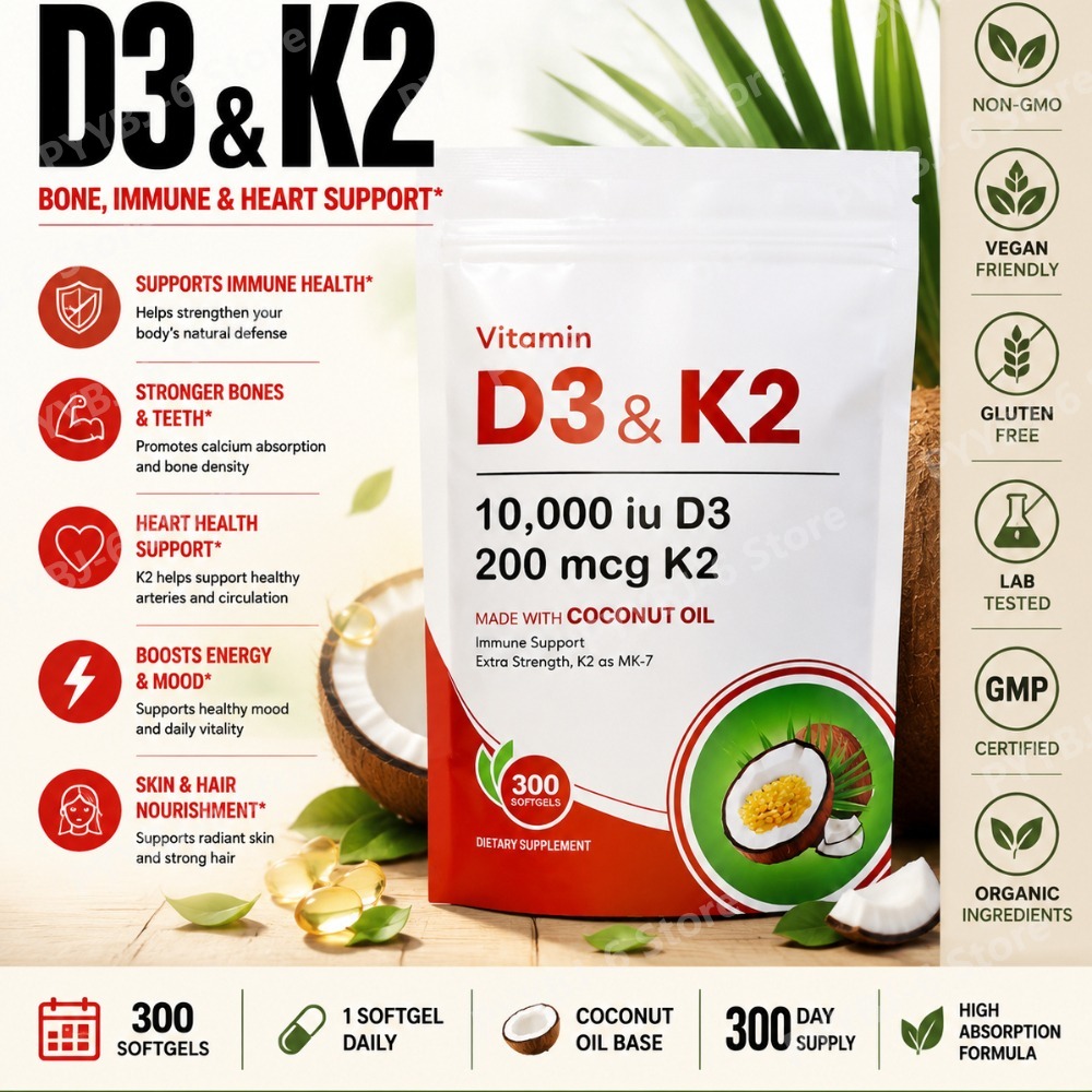 Vitamin D3 K2 Drop - Витамин D3 K2, 10 000 МЕ