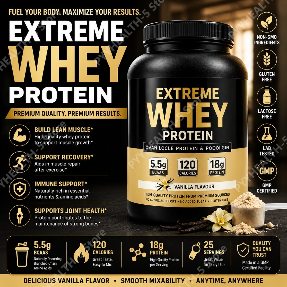 Fitness Nutrition Whey Protein - Ванильный протеиновый порошок из сыворотки молока,