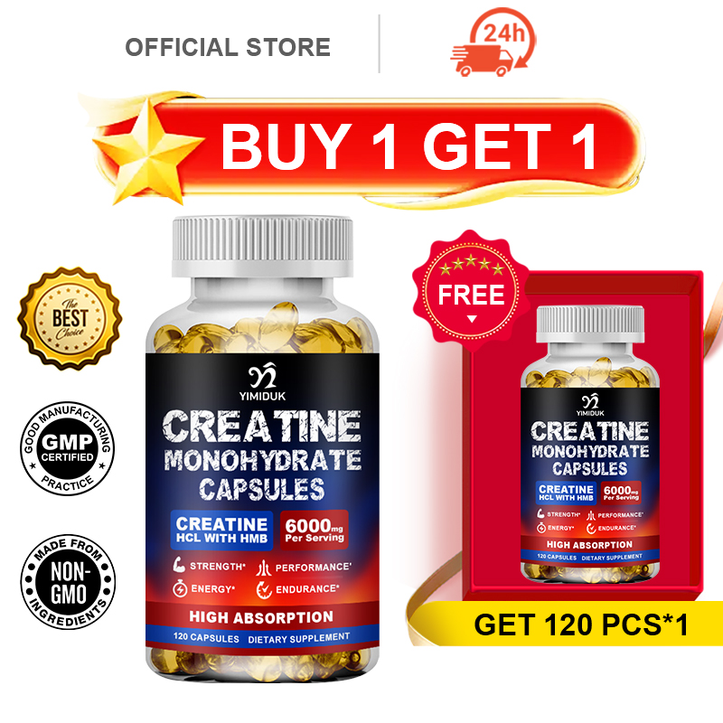 Creatine Hcl Capsule - Комплексная добавка 3-в-1: креатин моногидрат, HCL,