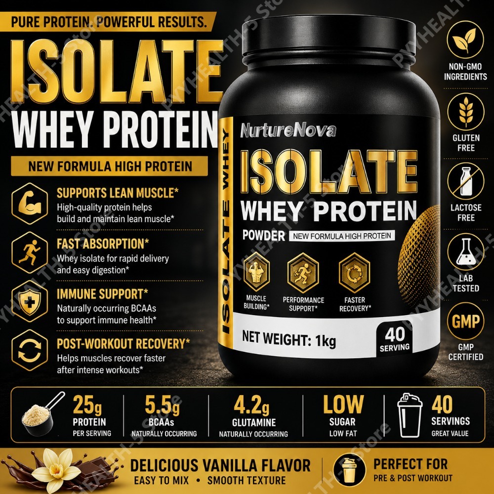 Fitness Nutrition Whey Protein - Изолят сывороточного протеина 1 кг, высокобелковый