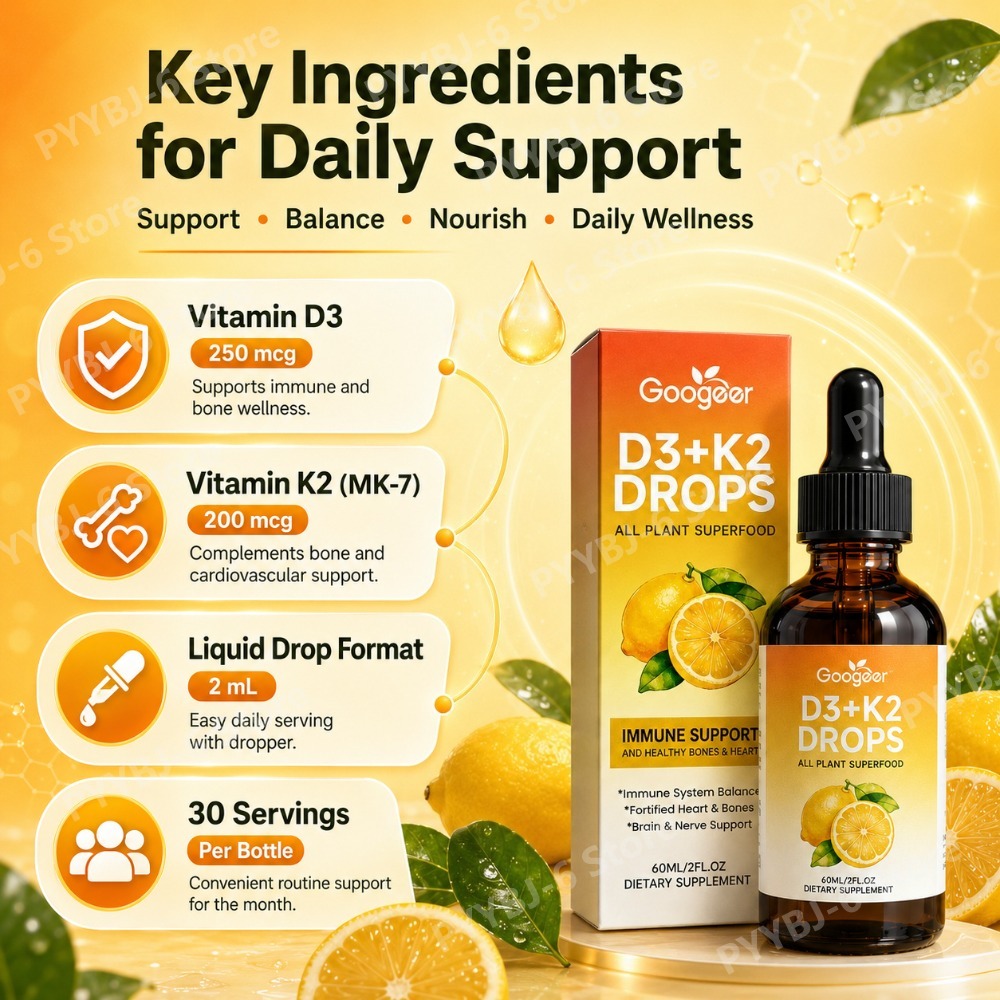 Жидкая добавка с витаминами D3 – обзор и цена Vitamin D3 K2 Drop