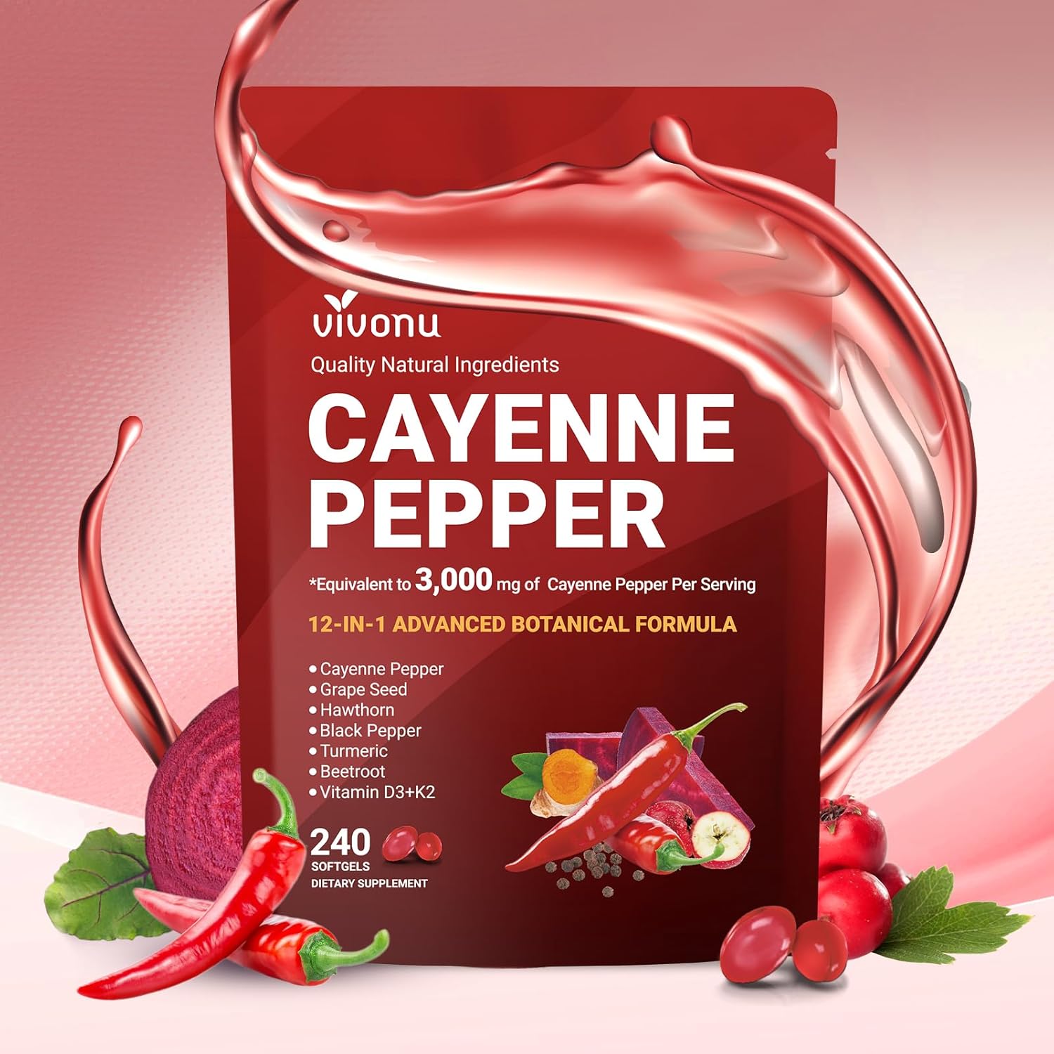 БАД VivoNu Cayenne Pepper Soft – обзор и цена Vitamin D3 K2 Drop