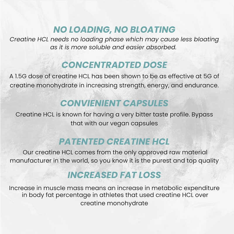 Creatine HCL Capsules 50 Serv/ – обзор и цена Creatine Hcl Capsule